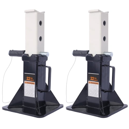 Jack Stands, 22 Ton (44,000 lb) Capacity Car Jack Stands with Lock, 12-20 inch Adjustable Height, for Lifting SUV, Pickup Truck, Car and UTV/ATV, Red, 1 Pair