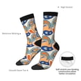 thumbnail image 4 of Pofeuu Fashionable Paisley Print Crew Socks, Adult Running Hiking Socks for Youth and Adult, 4 of 6