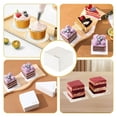 thumbnail image 6 of LELE LIFE 50 Pack Gold Foil Mini Cake Boards, 3.4in Cardboard Dessert Plates Cake Base Tray for Mousse Cupcake Chocoflan Baking Party Wedding, Square, 6 of 7