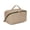 Beige Brown, variant on Travel Makeup Bag,PU Leather Toiletry Bag for Women,Waterproof Cosmetic Bag,Flat Open Portable Cosmetic Organizer for Skincare, Brushes,Travel Essentials(Brown Leopard Print)
