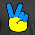 thumbnail image 3 of CafePress - Ukrainian Flag Peace Sign Ukraine Native H T Shirt - Men's Classic Graphic Cotton T-Shirt, 3 of 4