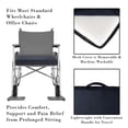 thumbnail image 3 of Seat Cushion-2” Thick Foam Pad with Handle, Machine Washable Cover-Comfort and Support in Wheelchair, Car, Desk, Office Chair by Bluestone (Navy Blue), 3 of 8