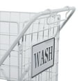 thumbnail image 6 of DecMode 16" x 33" White Metal Farmhouse Storage Basket, 1 - Piece, 6 of 14