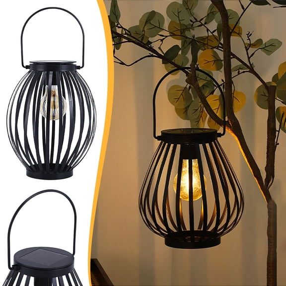 NWOKYZGH 1Pc Solar Lights Outdoor Waterproof Hanging Solar Lantern Garden Decor, Hanging Outdoor Lanterns Led Lights for Outside Porch Patio Yard Balcony Pathway