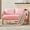 Pink, variant on Modern Decorative Chair, Accent Side Chair with Gold Metal Legs, Plush Teddy Fleece Upholstered Armchair for Living Room, Dressing Area, Reception, Office, White