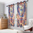 thumbnail image 2 of Yayeee Window Curtains Set of 2 for Living Room Light Filtering 63"x52", Colorful Abstract Eagle, 2 of 7