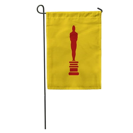 KDAGR Oscar Academy Award in Flat First Place Prize Man of The Year Reward Best Person Statue Garden Flag Decorative Flag House Banner 12x18 (Best Place To Purchase Furniture)