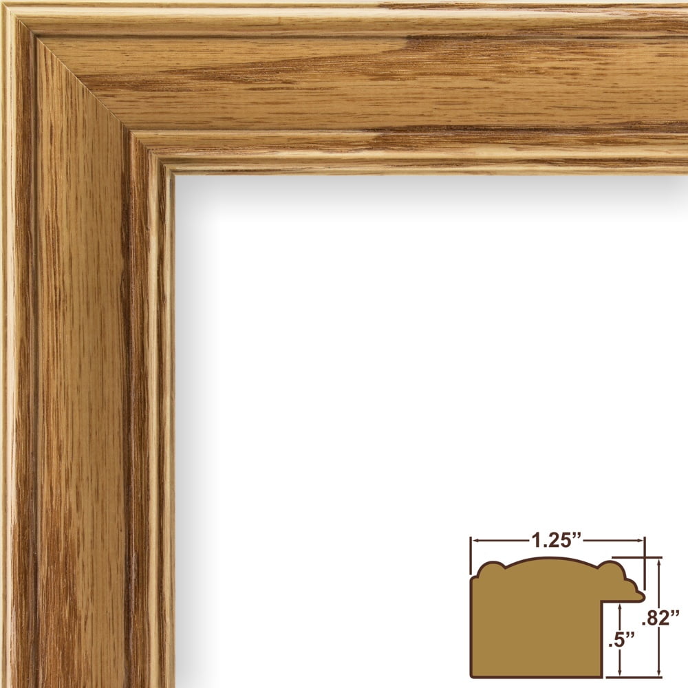 Craig Frames Wiltshire 595, 18x24 inch Picture Frame, Honey Brown