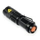 thumbnail image 4 of Soidarity Linterna de 600 lúmenes, diseño de Clip, alto brillo, ajustable, estirable, con zoom, linterna para caza, tipo de mano, iluminación de luces Ropa Deportiva, Zapatos Negro Soidarity OD002670-04B, 4 of 6