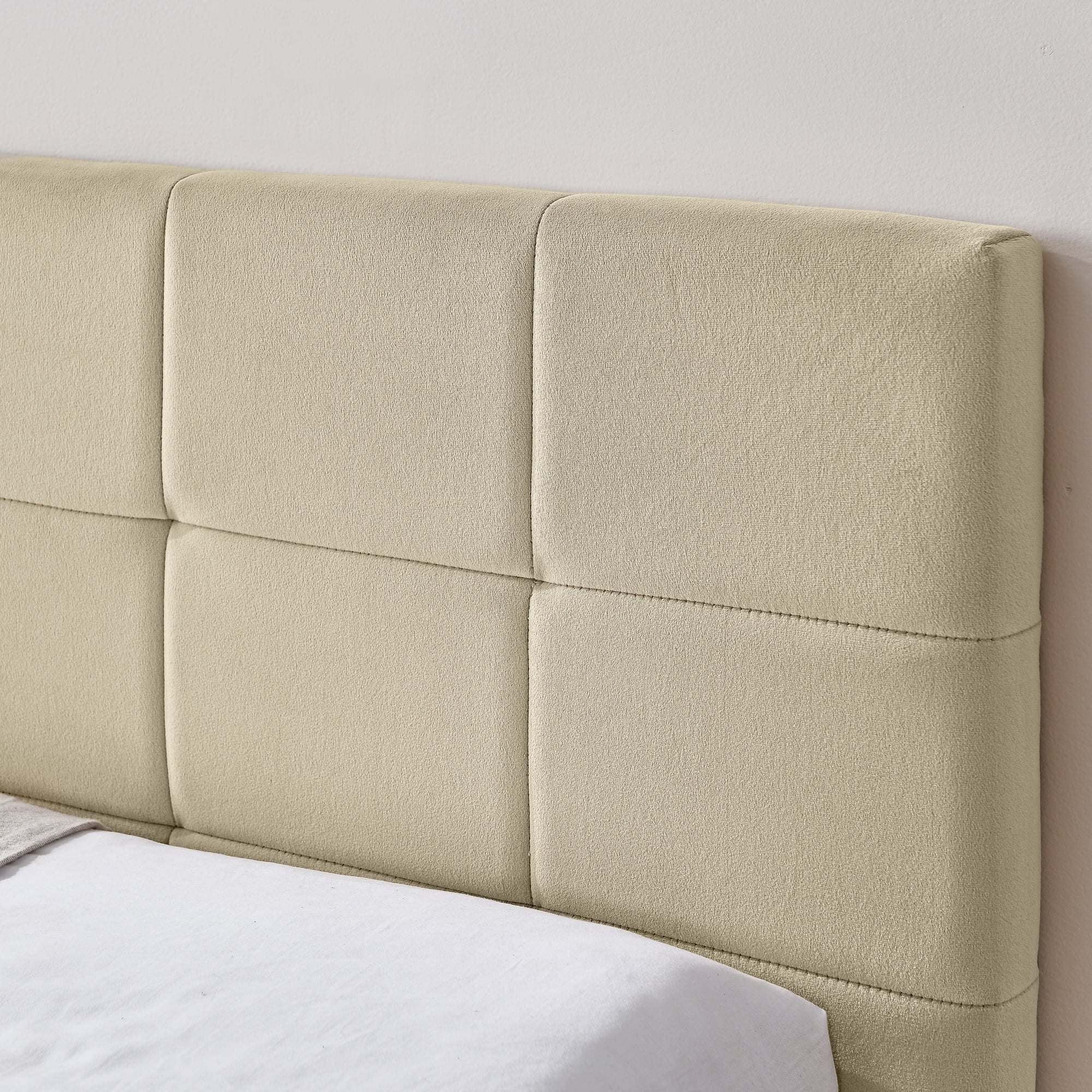 Full Size Upholstered Tufted Bed Frame, Sofa Bed Frame with Comfortable Backrest and Armrests, Full Size Bed for Bedroom, Living Room,Velvet