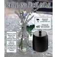 thumbnail image 3 of Outdoor ashtray with lid - Stainless steel windproof black cigarette tray, 3 of 5