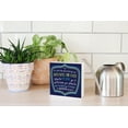 thumbnail image 4 of Plans Hope Future Bright Indigo 5 x 5 Wood Tabletop Sign Plaque, 4 of 4