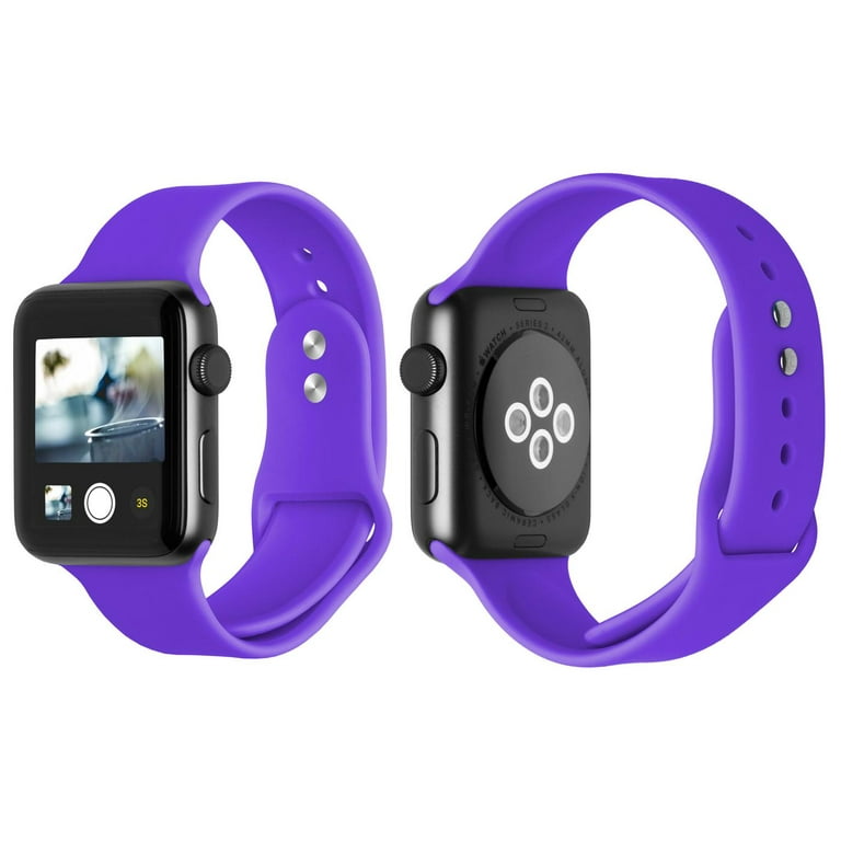 SPYCASE Apple Watch Bands 42/44mm, Silicone Wristband for iWatch