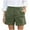Army Green, variant on Clearance!,Xunlbb Women Solid Summer Casual Pleated High Waistband Pocket Shorts ,Khaki XL