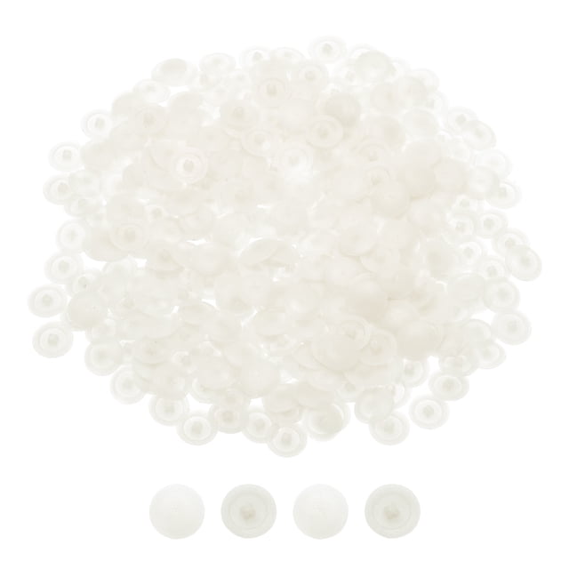 300 Pcs Cubiertas de Tornillo de Plástico, Cubierta de Tornillo de 12mm, Blanco Cálido