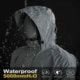 thumbnail image 2 of 33 000ft Men‘s Packable Rain Jacket Hooded Lightweight Waterproof Rain Shell Jacket Raincoat for Hiking Golf Cycling, 2 of 6