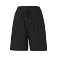 thumbnail image 4 of Womens Bermuda Shorts Cotton Sports Summer Loose Sports Trendy Casual Shorts S-2XL, 4 of 5