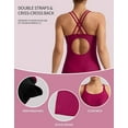 thumbnail image 5 of Alove Womens Boyleg One Piece Swimsuits with Built in Bra Crisscross Back Athletic Swimwear Keyhole Bathing Suit, 5 of 7