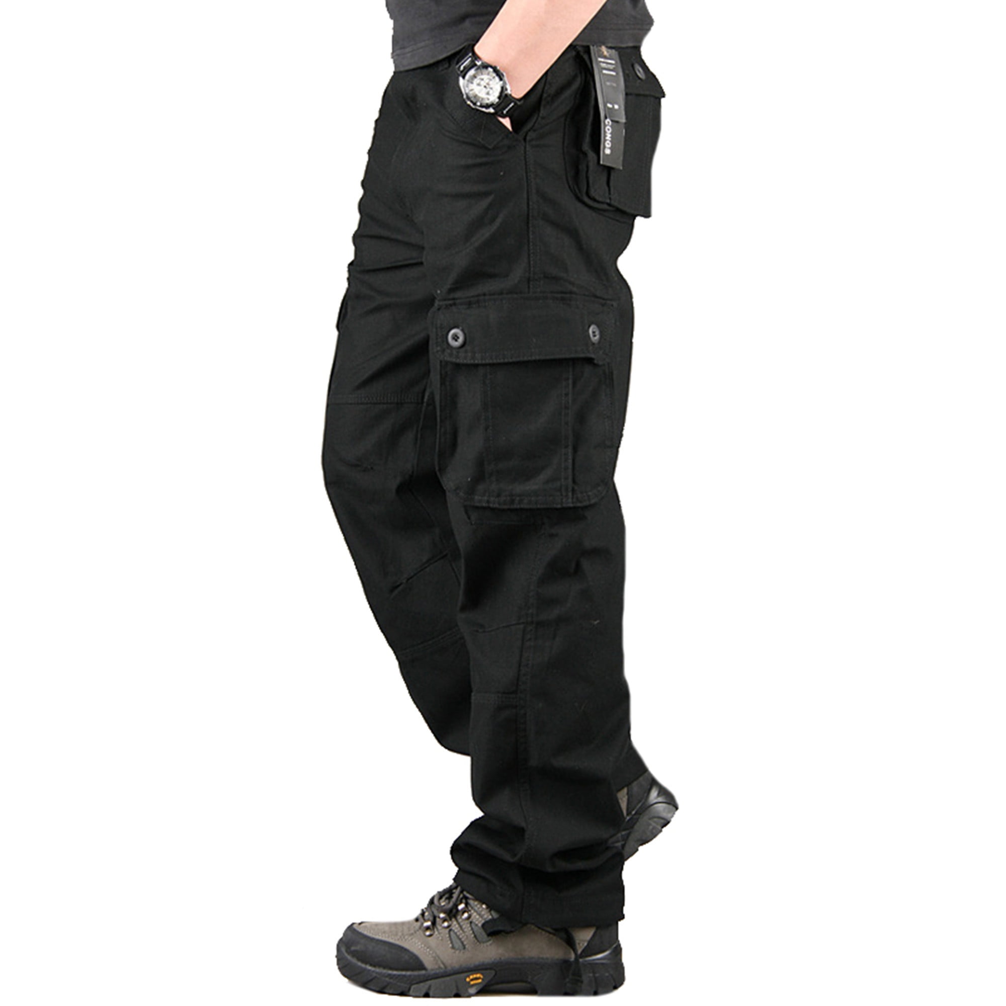 Details about   Mens Combat Cargo Work Trousers Heavy Duty Multi Pocket Pants with Knee Pads 