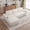 Left Cream, variant on L-Shape Cloud Couch Cup Holders, Modular 104" Cloud Sectional Sofa Corduroy Boneless Sofa Couch with Chaise for Living Room, Black