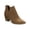 Cognac, variant on Womens Eliza Faux Leather Almond Toe Ankle Boots