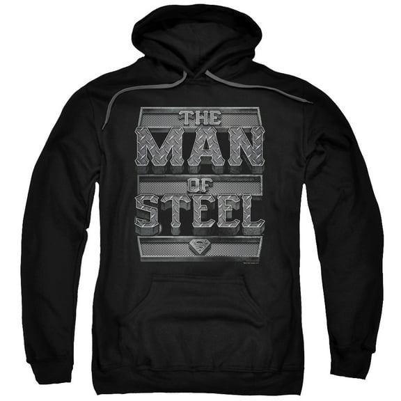 Superman - Steel Text - Pull-Over Hoodie - Small