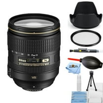 Nikon AF-S NIKKOR 24-120mm f/4G ED VR Lens #2193 STARTER BUNDLE with Tulip Hood Lens, UV Filter, Cleaning Pen, Blower, Microfiber Cloth and Cleaning Kit