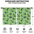 thumbnail image 2 of Blackout Kids Curtains,Green Cartoon Dinosaurs Ponds Pattern Childrens Insulated Curtains Set Of 2,Bedroom Essentials,Toddler Room Decor 52"x63", 2 of 5