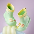 thumbnail image 6 of XIMIN Roller Rubber Easy on Rain Boots for Toddler Baby Girls Cartoon Giraffe Bear Pattern Waterproof Booties Mid Length Non Slip Winter Spring Fashion Cute Shoes, 6 of 6