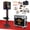 Black, variant on Mirror Photo Booth Machine with Camera and Printer,15.6'' Touch Screen,Mirror Photo Booth Machine with APP Control Ring Light Flight Case for Party Event Rentals (Black, Camera+Printer)