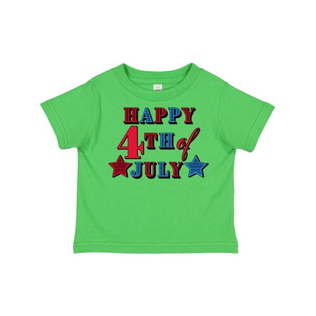 

Inktastic Happy Fourth of July Stars Gift Toddler Boy or Toddler Girl T-Shirt