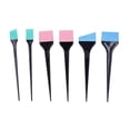 thumbnail image 1 of 6 Pcs Silicone Hair Coloring Brushes Set for Salon and Home Use, 1 of 4