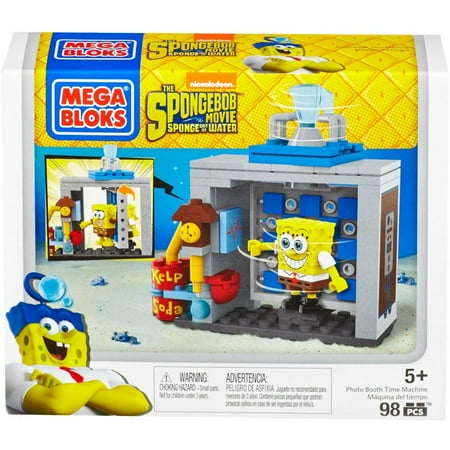 Mega Bloks The SpongeBob Movie Sponge Out of Water Photo Booth Time Machine Building Set