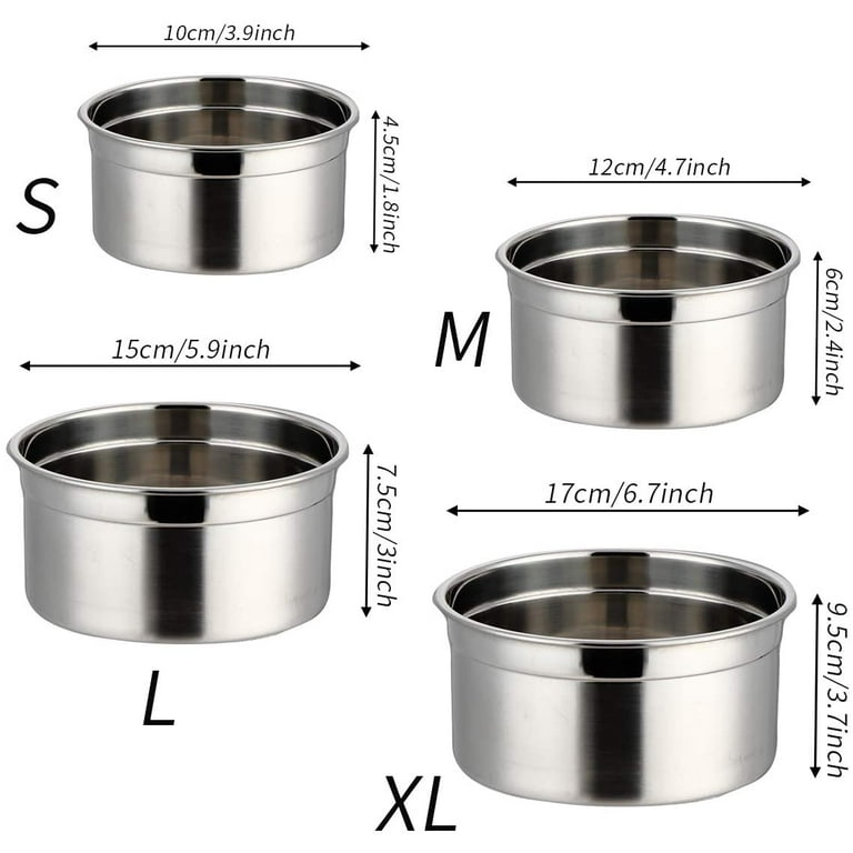 304 Stainless Steel Lunch Container- 2 Compartment Metal Lunch