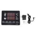 thumbnail image 1 of Temperature Humidity Meter High Accuracy Wall Mount Thermometer Hygrometer Alarm for Home Industrial Use LX935 100‑240V US Plug, 1 of 4