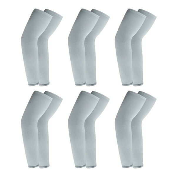 Mangas de brazo con protección solar UV y enfriamiento: funda para mangas para hombres y mujeres, para correr y andar en bicicleta, color negro, azul y blanco