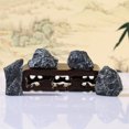 thumbnail image 3 of Micros-paisajes Simulación Wigwams Jardinería China Adornos en miniatura | Decoración de mesa de té bonsái | Intrincada artesanía de piedra | Set de 4 accesorios pequeños realistas, 3 of 7