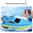 thumbnail image 3 of Remote Control High Speed Boat Electric Speedboat Toy for Water Race (Blue), 3 of 8