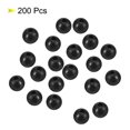 thumbnail image 3 of Unique Bargains Perles de Pêche Rondes en Plastique 5 mm Outil d'Attirail Noir 200 Pcs, 3 of 5