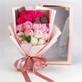 thumbnail image 5 of Vaidha Soap Flower Bouquet 18Pcs Roses Carnations Gift Spring Decoration Mother's Day Tulips Kitchens Offices Weddings Flower Bouquets Flower Arrangements, 5 of 5