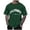 Army Green, variant on Men's Half Sleeve Oversized T Shirt Letter Print Round Neck Short Sleeve,S
