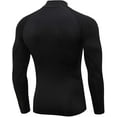 Men Mock Turtleneck Compression Shirt Long Sleeve Football Undershirt