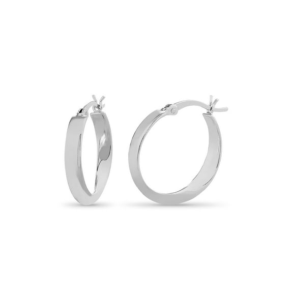 Ultralinx Jewelry Sterling Silver Graduated Twist Hoop Earrings
