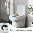 thumbnail image 4 of ZIATUBLE Christmas Owls Toilet Lid Tank Protector Cover Set of 2 Snowflakes Toilet Top Cover Tank Lid Round Toilet Seat and Tank Lid Cover Set Fits Most Toilet Tanks and Lids, 4 of 7