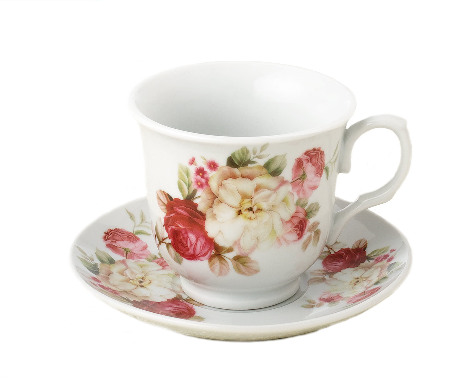 Lidia's Kitchen 4-piece Cup and Saucer Set