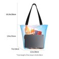 thumbnail image 3 of Salouo Trip to London for Shoppers Tote for Women Foldable Handbags with Big Capacity Casual One-Shoulder Shopping Bag Hobo Bags Fit for Office/Shopping/Park, 3 of 6