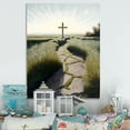 thumbnail image 2 of Designart Cross Status On Winding Path II Canvas Wall Art, 2 of 5