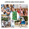 thumbnail image 6 of Sikiie Leopard Print Basketball Jersey Reversible Men's Mesh Athletic Sports Shirts Training Practice S-4XLMedium, 6 of 6