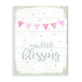 thumbnail image 2 of The Kids Room by Stupell Our Little Blessing Pink Kids Word Design Wall Plaque by Daphne Polselli, 2 of 5