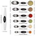 thumbnail image 2 of Juego de cucharas medidoras BIDFUL magnéticas de acero inoxidable, 7 piezas, 2 of 8